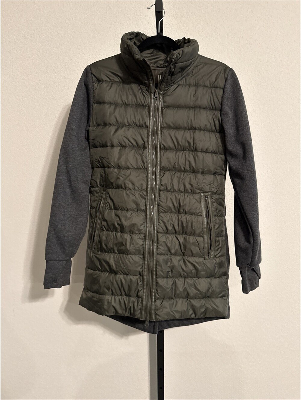 Mondetta Green & Gray Two Tone Full Zip Jacket MED